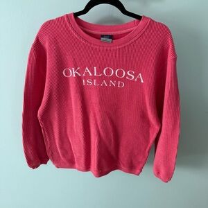 MV Sport Pink Okaloosa Island Crewneck Sweater Size Medium